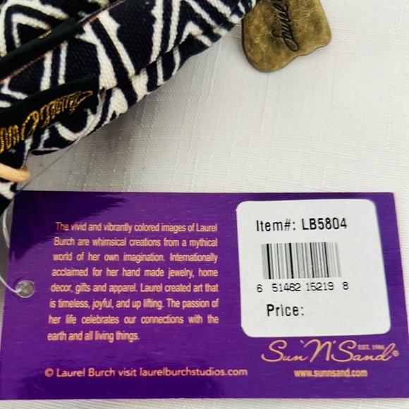 Laurel Burch~Cat Pattern / 3~Individual Cloth Bags - Picture 3 of 11